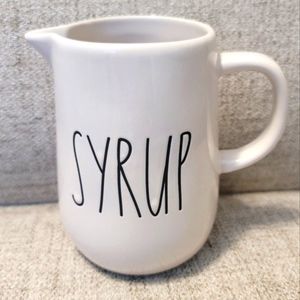 Rae Dunn ceramic syrup dispenser